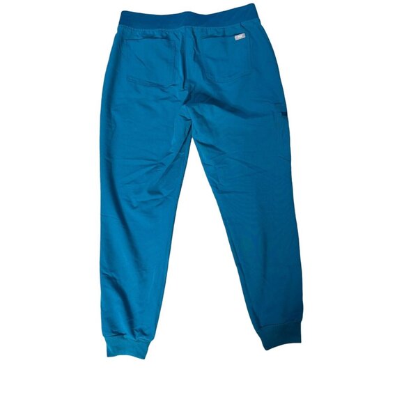 Figs Women's High Waisted Zamora Jogger Scrub Pants Pacific Blue PO:2134 Size M - Picture 2 of 10